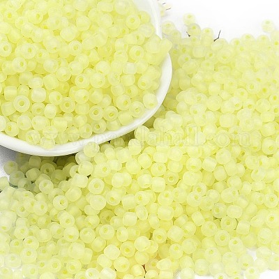 6/0 светящаяся стеклянная бусина SEED-NH0001-01B-1