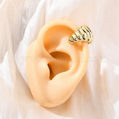 Серьги-манжеты из латуни EJEW-H158-22G-1