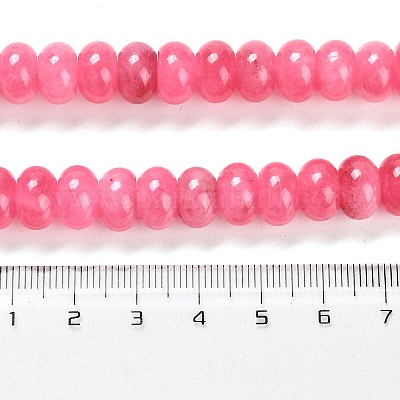 Окрашенные природные белый нефрит бисер пряди X-G-G107-A03-01-1