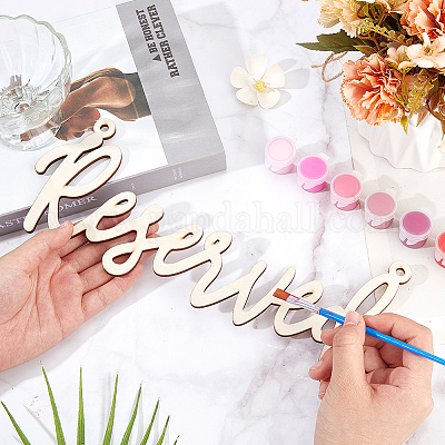 Деревянный знак зарезервированного места для сидения HJEW-WH0069-20B-1