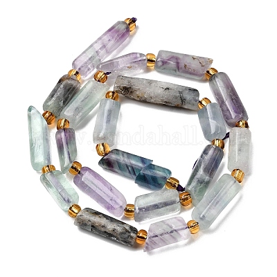 Природных красочные флюорита бисер нитей G-D353-A07-1