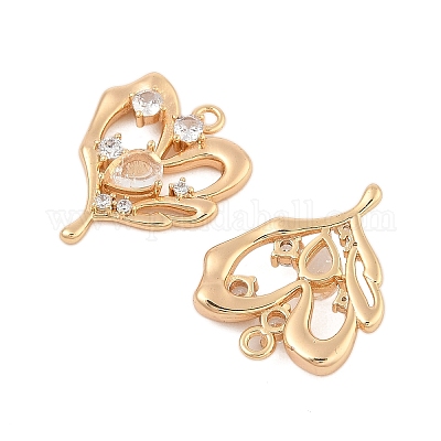 Латунные микро проложить кубического циркония подвески KK-L223-019G-1