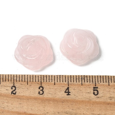 Натуральный розовый кварц резные кабошоны G-C185-01B-01-1