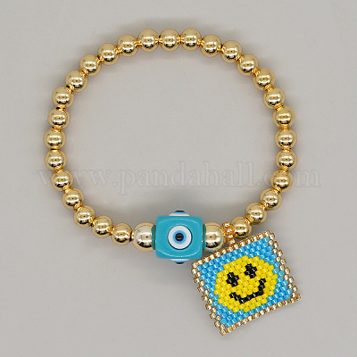 Браслеты с подвесками из стеклянных бусин в богемном стиле SK5207-6-1