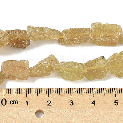 Необработанные грубые натуральные желтые апатитовые бусины нити G-M453-D07-1