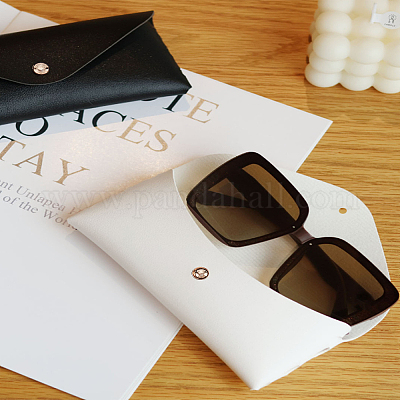 2 шт. 2-х цветный чехол для очков из ПВХ-кожи&nbsp;ABAG-LP0001-88-1