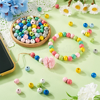 100 шт деревянные бусины&nbsp;WOOD-TA0002-68B-1