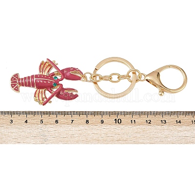 Брелок-подвеска в форме лобстера из сплава KEYC-P022-01G-1