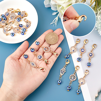 20 шт. подвесные украшения на тему сглаза HJEW-PH0001-77-1