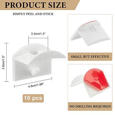 Клейкие вешалки из смолы AJEW-WH0317-57A-1