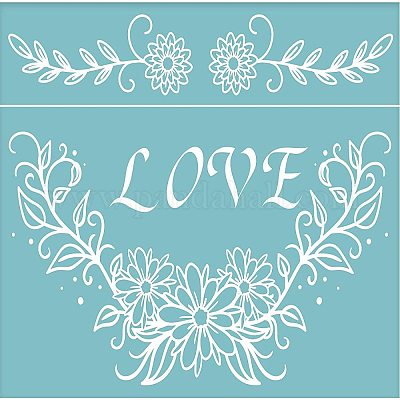 Самоклеящийся трафарет для шелкографии&nbsp;DIY-WH0173-036-1