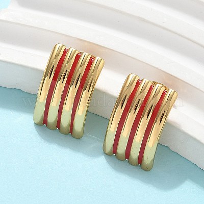 Серьги-гвоздики из нержавеющей стали 304 EJEW-A130-03B-G-1