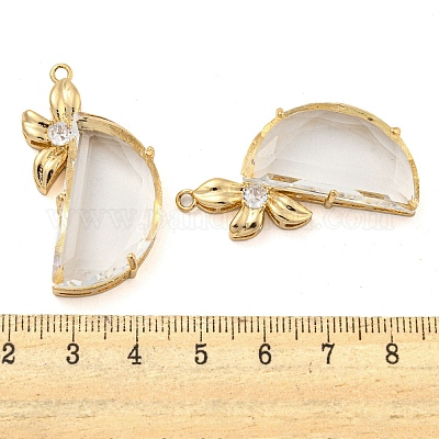 Латунь со стеклянной подвеской FIND-Z044-12C-1