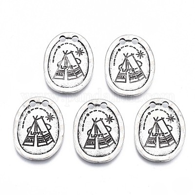 Соединители из сплава в тибетском стиле PALLOY-Q441-069-RS-1