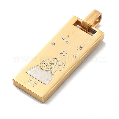 Рождественские ионное покрытие (IP) 304 подвески из нержавеющей стали STAS-Z098-25G-1