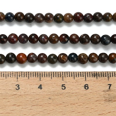 Натуральные пиеттеритные бусины G-L642-B16-4mm-1