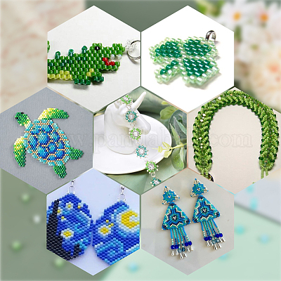 168 г двухцветных непрозрачных стеклянных бусин для выпечки SEED-SP0001-03A-01-1