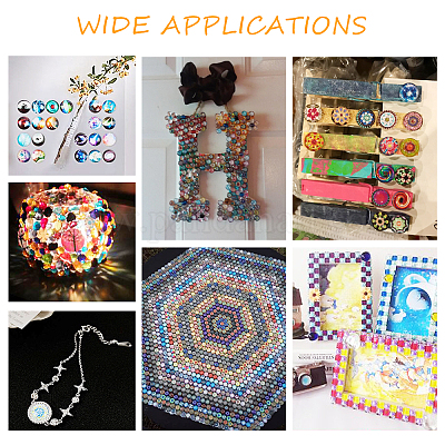 Flatback стеклянные кабошоны для поделок проектов GGLA-S047-01A-25mm-1