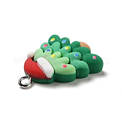 Рождественские подвески из непрозрачной смолы X-RESI-G043-B03-1