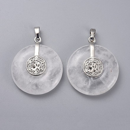 Природного кварца хрустальных подвесок G-F640-F08-1