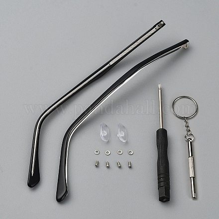 2 шт. пластиковая дужка для очков AJEW-WH0270-077A-1