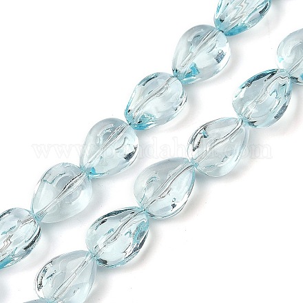 Прозрачные стеклянные бусины&nbsp;GLAA-H038-03C-1