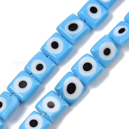 Ручной сглаза бусины бисер нитей LAMP-G166-03F-1