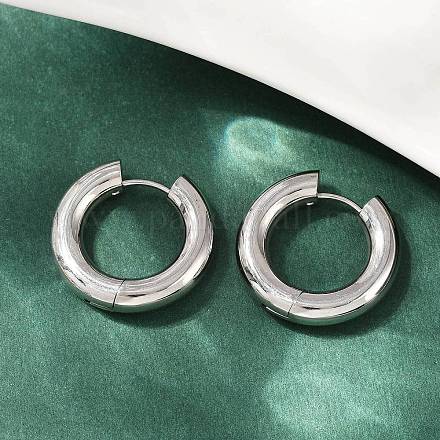 Серьги-кольца из нержавеющей стали 202 для полировки EJEW-M106-02P-04-1