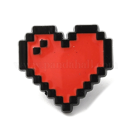 Броши из сплава zeld Pixel в форме сердца JEWB-I032-05EB-01-1