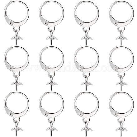 40 шт. фурнитура для сережек из нержавеющей стали 304 STAS-SC0006-49-1