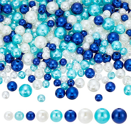 215 шт 80 г бусины из АБС-пластика имитация жемчуга KY-HY0001-19C-1