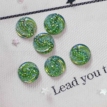 Кабошоны со стразами CRES-WH0002-11D-1