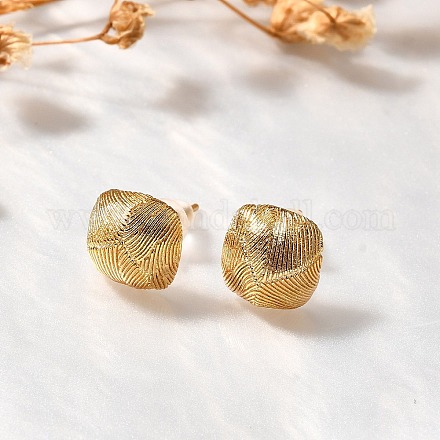 Серьги-гвоздики из латуни EJEW-Z083-04G-1