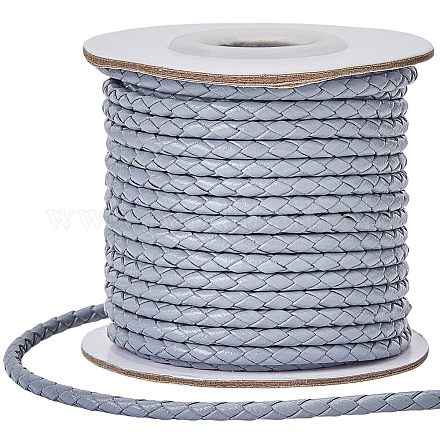 1 рулон 10 м круглых плетеных шнуров из коровьей кожи WL-SC0001-03C-1