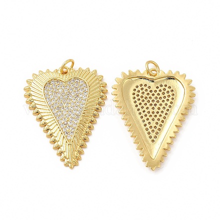 Покрытие стойки латунь микропаве прозрачные подвески из кубического циркония KK-I699-04G-1