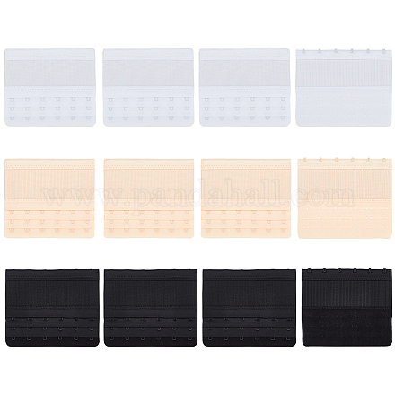 12шт. 3-х цветные удлинители бюстгальтера DIY-BC0013-54-1