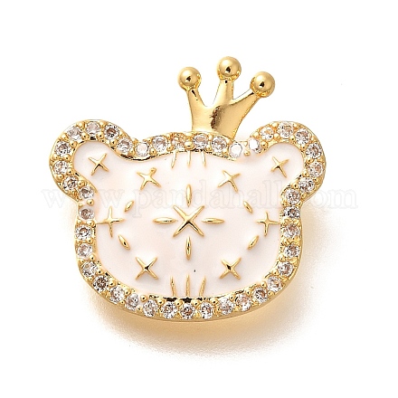 Подвески из латуни с микропаве из циркония KK-R212-20G-03-1