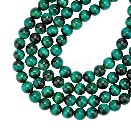 Природных тигровый глаз бисер нитей G-AR0002-60-1