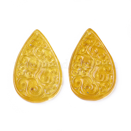 Резные натуральные белые нефритовые подвески G-L495-40B-1