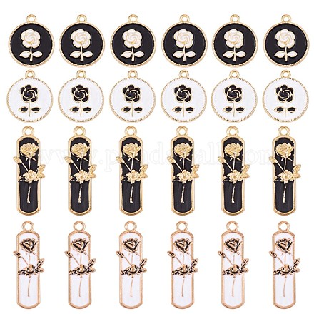 Подвески из сплава эмали 40шт 4 стиля JX132A-1