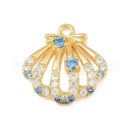 Латунные микро проложить кубического циркония подвески KK-Z133-03G-02-1