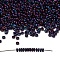 TOHO Demi Round Seed Beads, Japanese Seed Beads, Metallic Colours, (504) Higher Metallic Purple Iris, 8/0, 3x1.15mm, about 3722pcs/50g