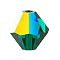 Preciosa® Crystal Beads, Czech Crystal, Bicone(451 69 302 Rondelle), 50730 200 Emerald AB, 6mm, Hole: 1mm