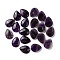 Natural Amethyst Cabochons, Teardrop, 40x30x8mm