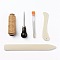 Leather Sewing Tools, Leather Craft Hand Stitching Tools, with Leather Sewing Waxed Thread and Needle for Leather Craft Making, Mixed Color, 8.6cm