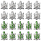 32Pcs 2 Colors Alloy Rhinestone Slide Charms, Tortoise, Mixed Color, 15x10x7mm, Hole: 8mm, 16pcs/color