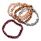 Dyed Natural Cultured Freshwater Pearl Beads Stretch Bracelets, Nuggets, Mixed Color, Inner Diameter: 2-1/4 inch(5.6cm)