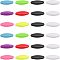 60Pcs Plastic Oval Lapel Pins, Scarf Hijab Brooch Pin for Ladies Hair Dressing Accessories, Mixed Color, 38x12x9mm