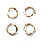 Ion Plating(IP) 304 Stainless Steel Open Jump Rings, for Chainmaille Weaves, Real 18K Gold Plated, 8x1.2mm, Inner Diameter: 5.5mm