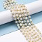 Natural White Moonstone Beads Strands, with Seed Beads, Faceted, Diagonal Cube Beads, 5~6x5~6x4~5mm, Hole: 1mm, about 49~55pcs/strand, 15.35''~15.75''(39~40cm)